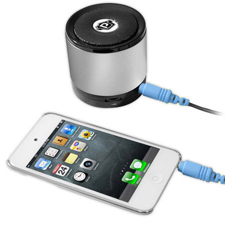 PyleHome PBS2SL Bluetooth Mini Speaker, Silver