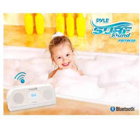Pyle Surf Sound Party PBTW20 Waterproof Wireless Bluetooth Speaker, White