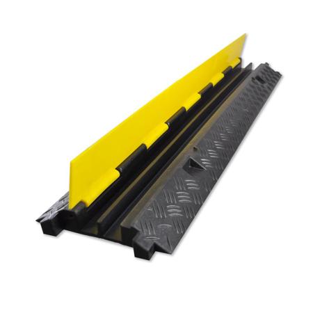 Pyle PCBLCO26 2-Channel Cable Protective Cover Ramp, Supports 2000 Lbs
