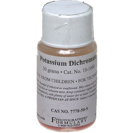 Photographers' Formulary 30g Potassium Dichromate (Bichromate), Hazmat