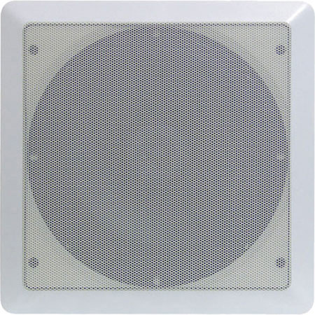 Pyle 6.5" Two-Way Square In-Ceiling Speaker System, Pair, White