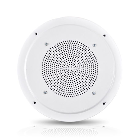 Pyle 8" Full Range In-Ceiling Speaker with Transformer, Pair, White