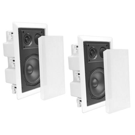 Pyle 5.25" Two-Way In-Wall Enclosed Speaker System, Pair