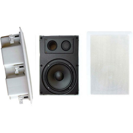 Pyle 6.5" 2-Way In-Wall Speaker System, Pair
