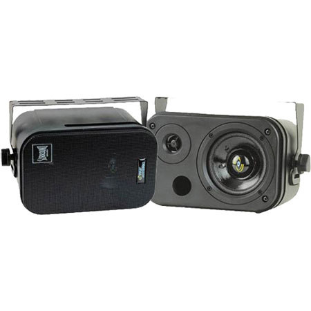 Pyle 3.5" Two-Way Bass Reflex Mini-Monitor & Bookshelf Speakers, Pair