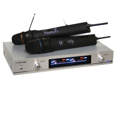 Pyle PDWM2300 Dual VHF Wireless Microphone System