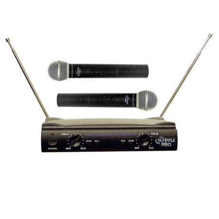 Pyle Pro PDWM2500 Dual VHF Wireless Microphone System