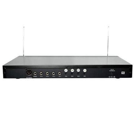 Pyle PDWM4400 4 Mic VHF Wireless Lavalier/ Headset System