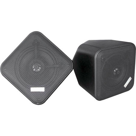 Pyle 5" Weatherproof Indoor/ Outdoor Full Range Speaker, Pair, Black