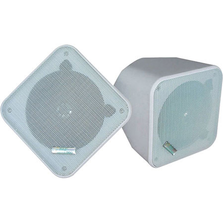 Pyle 5" Weatherproof Indoor/ Outdoor Full Range Speaker, Pair, White