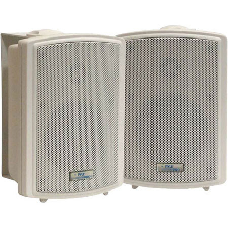 Pyle 3.5" Indoor/Outdoor Waterproof Wall Mount Speakers, Pair