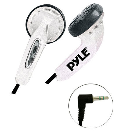 Pyle PEBH25 Ultra Slim In-Ear Ear-Buds Stereo Bass Headphones, White