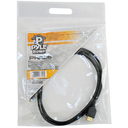 Pyle 6ft HDMI Type A Male to HDMI Type D (Micro) Male Cable