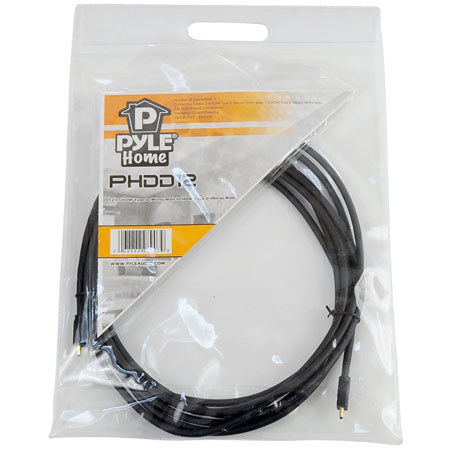 Pyle 12 Feet HDMI Type D Male To HDMI Type D Male