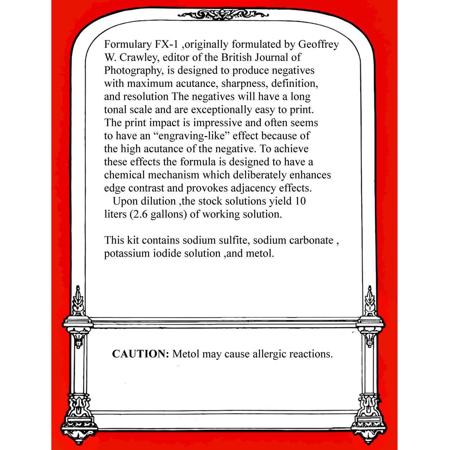 Photographers' Formulary Pyrocat-HD Film Developer, Liquid, Makes 10Lt Solution