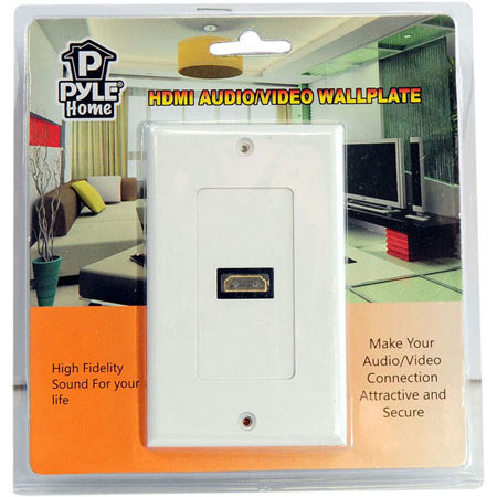 Pyle Single HDMI Wall Plate, White