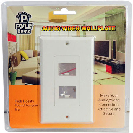 Pyle Dual HDMI Wall Plate with 90 Degree Exit Ports