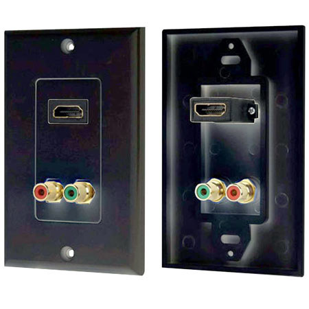 Pyle HDMI/Stereo (dual) RCA Audio Combo Wall Plate