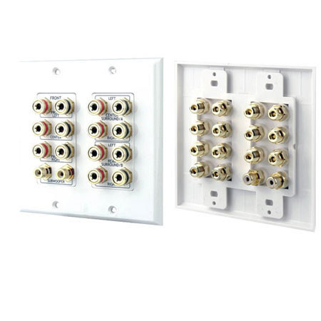 Pyle PHIW71 7.1 Dolby Surround Sound Wallplate, White