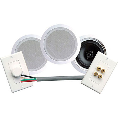 Pyle 250 Watts 6.5" In-Ceiling Speaker Kit, White