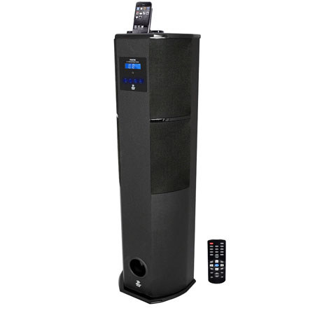 Pyle PHST96IP 600W Digital 2.1 Channel Home Theater Tower, Black