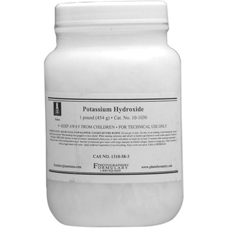Photographers' Formulary 1lbs Potassium Hydroxide, Hazmat