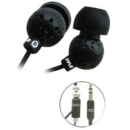 Pyle PIEH30 Ultra Slim In-Ear Ear-Buds Stereo Bass Headphones, Black