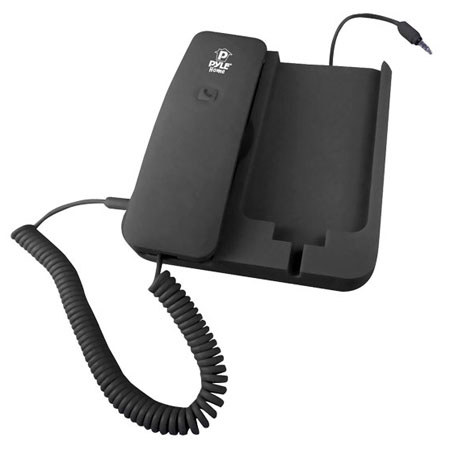 Pyle PIRTR60 Handheld Phone and Desktop Dock for iPhone, Black
