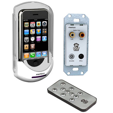 Pyle iPod/iPhone In-Wall Mounted Audio/Video Docking Center