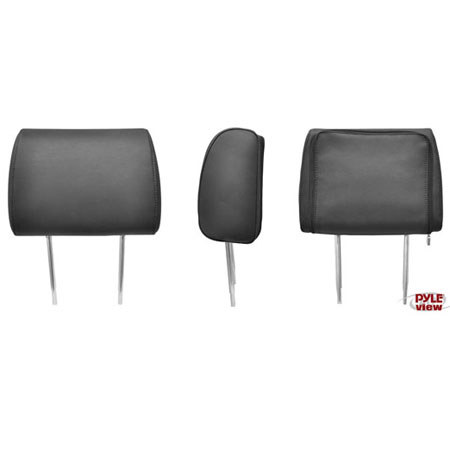 Pyle PLD72 Adjustable Headrests with Built-In 7" TFT/LCD Monitor, Black
