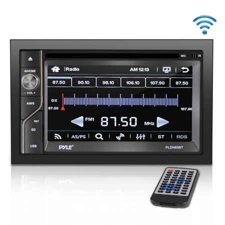 Pyle PLDN63BT 6.5" Touchscreen Double DIN Bluetooth Stereo Receiver Headunit