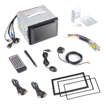 Pyle PLDNAND621 6" Touchscreen Double DIN Android Car Stereo Receiver Headunit