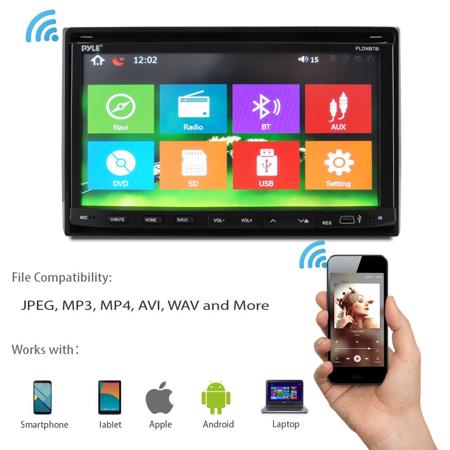 Pyle PLDNB78I 7" In-Dash Motorized Fold-Down Stereo Receiver Headunit