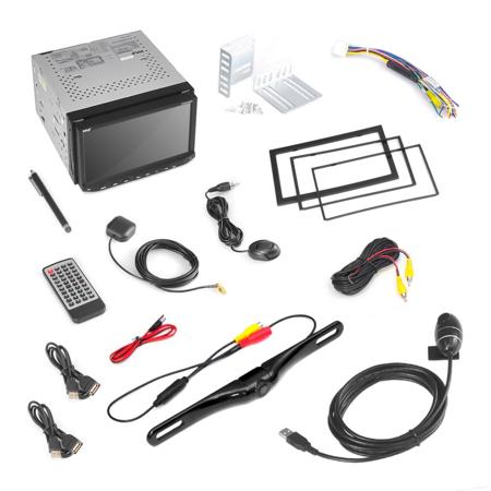 Pyle PLDNANDVR695 7" Stereo Receiver Headunit, DVR Dash Camera, Backup Camera