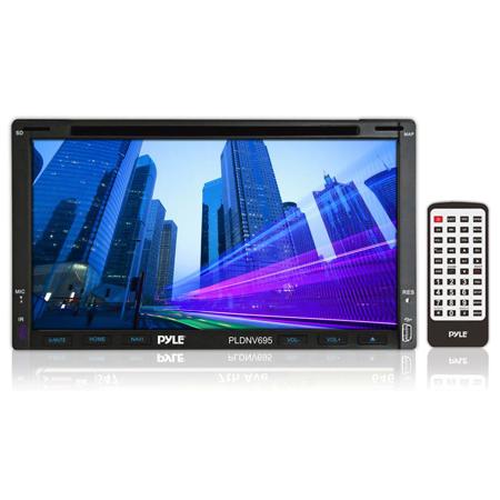 Pyle PLDNV695 7" Double-DIN Touchscreen Video DVD/MP4/MP3/CD Player