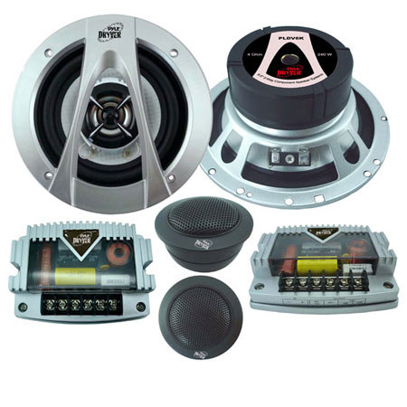 Pyle Dryver PLDV6K 6.5" 240 Watt 2-Way Component System, Pair