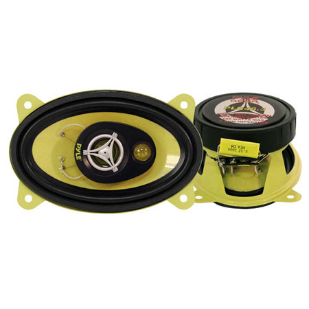 Pyle PLG46.3 4x6" 180 Watt Three-Way Speakers, Pairs