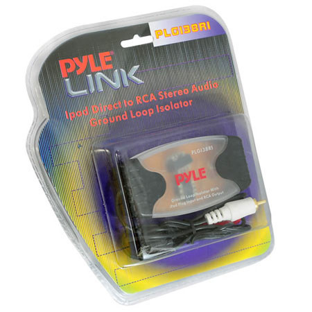 Pyle PLGI38RI iPod Direct to RCA Stereo Audio Ground Loop Isolator