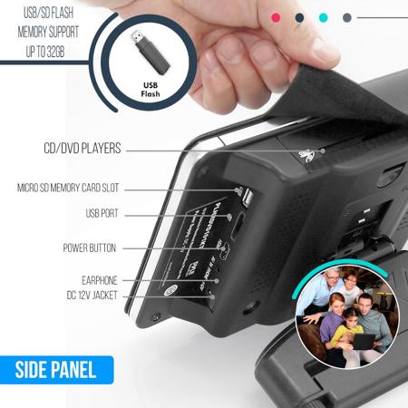 Pyle PLHRDVD103 10.5" Universal Vehicle Headrest Multimedia Disc Player