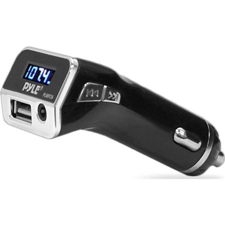 Pyle PLMP2A FM Radio Transmitter with USB Port for Charging Your Devices
