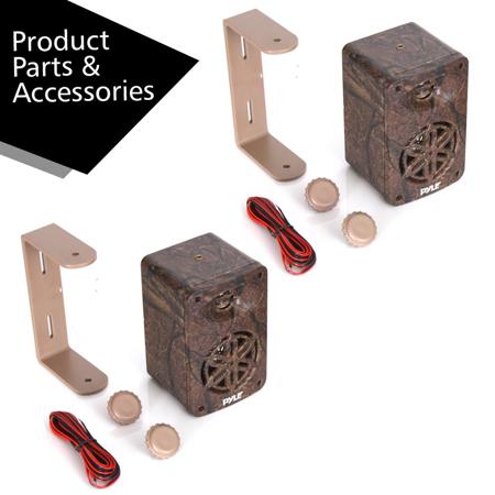 Pyle PLMR24DK 200W 3-Way Outdoor 3.5" Wall Mount Home Speakers, Camo Style, Pair