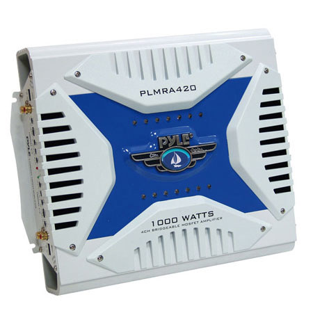 Pyle PLMRA420 4 Channel 1000W Waterproof Marine Bridgeable Mosfet Amplifier