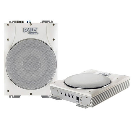 Pyle PLMRBS10 10" 1000W Amplified Marine/Waterproof Subwoofer System