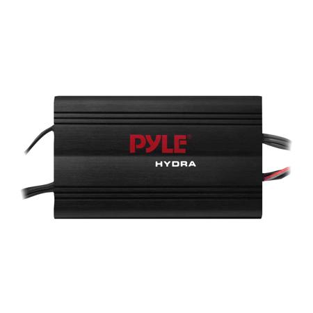 Pyle PLMRKT4 4 Channel 800W Amplified 6.5" Marine Speaker System, Black