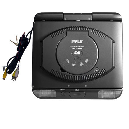 Pyle PLRD103IF 10.4" TFT LCD Flip-Down Roof Mount DVD Monitor