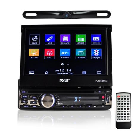 Pyle PLT85BTCM 4-Channel 320W 7" Bluetooth Headunit Receiver & Backup Camera Kit