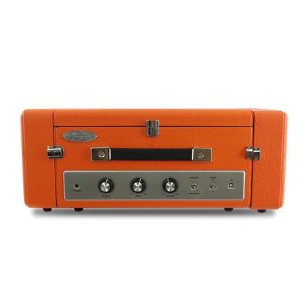 Pyle PLTT82BT Retro Vintage Classic Bluetooth Turntable Record Player, Orange