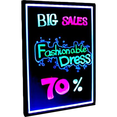 Pyle Erasable Illuminated LED Writing Board, 60x90cm (23.62x35.43")