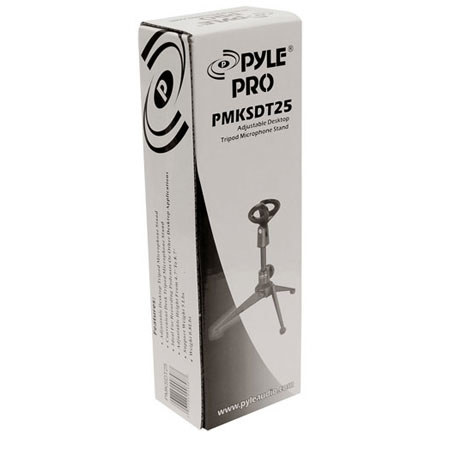 Pyle PMKSDT25 Adjustable Desktop Tripod Microphone Stand