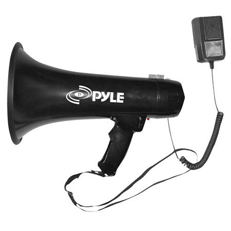 Pyle PMP43IN Megaphone/Bullhorn with Siren & 3.5mm Aux-In
